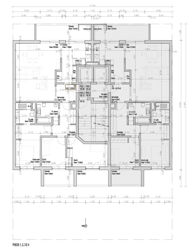 planta tipologia T3